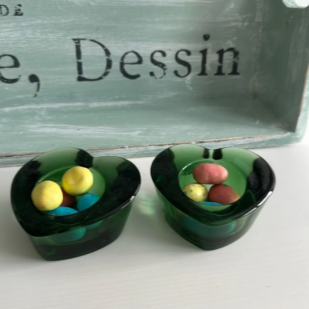 Anu Pentik Finnish Design Glass Votive Candle Holders Made in Finland (2)